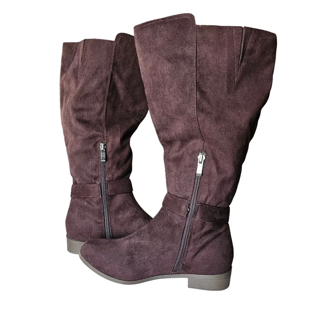 Journee Collection Cate Women's Cate Wide Calf Western Boots Size 7 WIDE New‎ - Picture 5 of 8